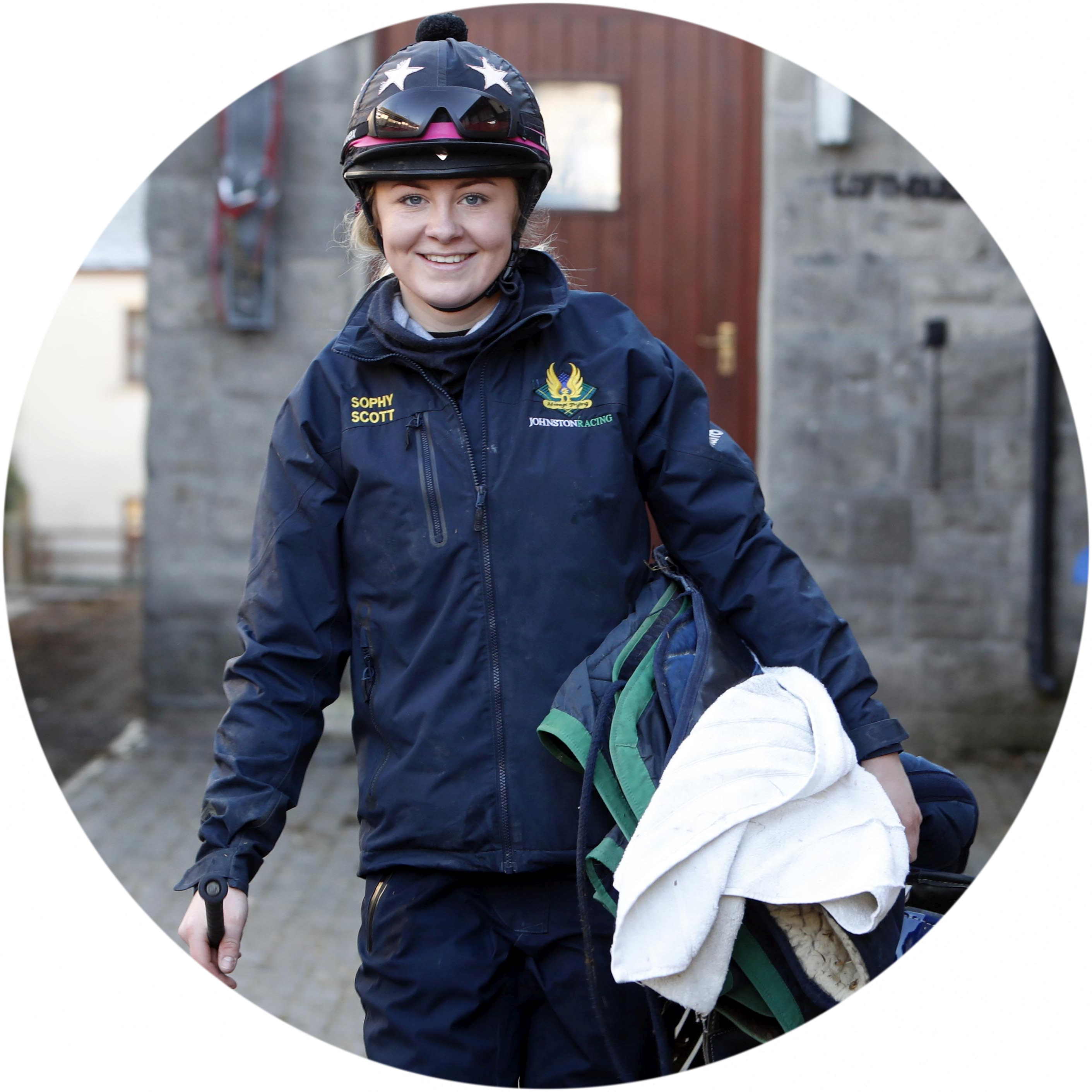 Horse racing groom member of British Grooms Association