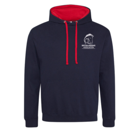 Navy and Red Hoody Product Image