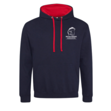 Navy and Red Hoody Product Image